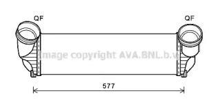 AVA QUALITY COOLING bw4543 -  Интеркулер